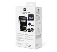 Everlast Powerlock OG Kit de démarrage (12 oz), Gants Noirs pour Sacs, Bandages 120 cm & protège-Dents - Mitaines, Sparring, MMA & Kickboxing