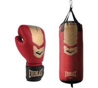 Everlast Prospect 2 Junior/Enfants Heavy Bag Kit avec Gants de Boxe 8oz pour Enfants, Sac de Boxe Souple - Équipement Authentique Everlast
