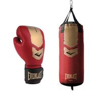Everlast Prospect 2 Junior Heavy Bag Kit avec Gants de Boxe 8oz pour Enfants, Sac de Boxe Souple - Équipement Authentique Everlast