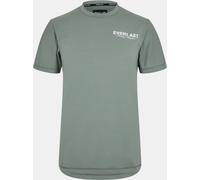 Everlast Stripe Poly T-Shirts Mens Kaki M Male