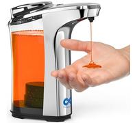 Everlasting Comfort Automatic Liquid Soap Dispenser, 17oz - Wash Your Hands 1400 Times on a Single Fill - Electric, Touchless Sensor, Hands Free for Bathroom, Kitchen Sink, Countertop Or Dish Soap