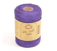 EVERLASTO Bobine de Ficelle de Jute de Couleur Naturelle 100 m (Violet foncé)