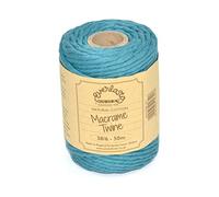 Everlasto Bobine de ficelle en coton doux pour macramé 38/6 (4 mm environ) Bleu Eton 50 m