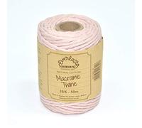Everlasto Bobine de ficelle en coton doux pour macramé 38/6 (4 mm environ) Cerise 50 m