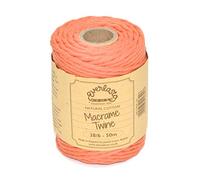 Everlasto Bobine de ficelle en coton doux pour macramé 38/6 (4 mm environ) Orange 50 m