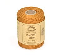 EVERLASTO Bobine de Ficelle en Coton Doux pour macramé 38/6 (4 mm Environ) Sable Sahara 50 m