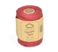 EVERLASTO Bobine de Ficelle en Coton Doux pour macramé 38/6 (4 mm Environ) Terre Cuite 50 m
