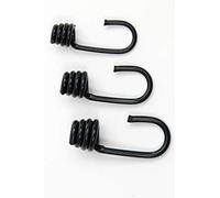 Everlasto Crochets élastiques en métal revêtu de plastique pour corde élastique 10 mm Noir 10 PACK Noir