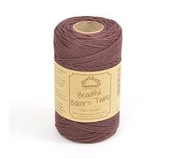 EVERLASTO Ficelle en Coton Solide Marron 2 mm Environ 100 m