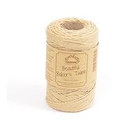 EVERLASTO Ficelle en Coton Solide pour Loisirs créatifs Blond 2 mm Environ 100 m
