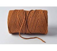 EVERLASTO Ficelle en Coton Solide pour travaux manuels 2 mm Environ Sable de Sahara 100 m