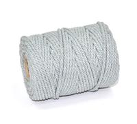 EVERLASTO Ficelle macramé, Argenté., 4 mm