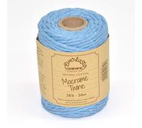 EVERLASTO Ficelle macramé, Bleu Ciel, 4 mm