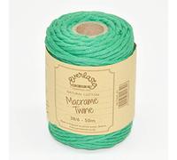 EVERLASTO Ficelle macramé, Vert émeraude, 4 mm