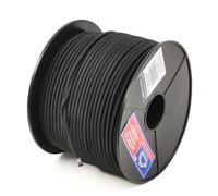 EVERLASTO Lastoflex Bobine de Cordon élastique Noir 100 m - 5 mm