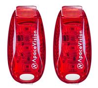 EverLightFX Lumière de Sécurité LED Recharge USB (2 pièces) par Apace - Éclairage Arrière Super Lumineux Idéal pour Les Joggeurs, Les Chiens, comme feu de Vélo Clignotant, éclairage arrière à Clipser