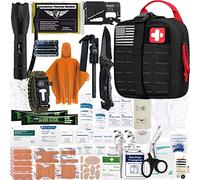 Everlit Kit de premiers secours de survie amélioré avec pochette EMT en nylon 1000D découpé au laser pour l'extérieur, le camping, la chasse, la randonnée, les tremblements de terre, la maison, le