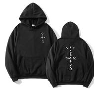 EVERLUCK Astroworld 'Wish You Were Here' Jack Hiphop Sweat à Capuche Pour Homme, S, 05