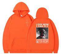 EVERLUCK Travis Hiphop Sweat à capuche pour homme avec inscription « Mom I Can Fly Scott » pour fans de rap, Jack Hiphop 20, L