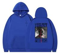 EVERLUCK Travis Hiphop Sweat à capuche pour homme avec inscription « Mom I Can Fly Scott » pour fans de rap, 23 Jack Hiphop, 3XL