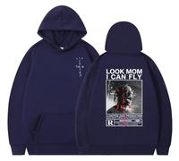 EVERLUCK Travis Hiphop Sweat à capuche pour homme avec inscription « Mom I Can Fly Scott » pour fans de rap, 03 Hiphop Jack, S