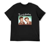 Everly Brothers T-Shirt Man's Fashion Cotton Black Clothes Unisex Tee L