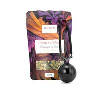 Everly Grace Coffret Thé Gourmet Blessing to My Soul - Tisane Bio en Vrac et Boule à Thé Noire - Mélange Ayurvédique Apaisant sans Théine - pour Bien-être, Équilibre et Yoga