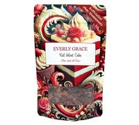 Everly Grace Infusion Bio Red Velvet Tea - Rooibos aux Écorces de Cacao, Vanille et Betterave - Goût Gâteau Red Velvet - Thé Dessert Gourmet sans Théine