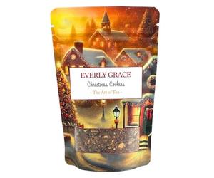 Everly Grace Infusion de Noël Bio Christmas Cookie - Rooibos Gourmand aux Écorces de Cacao, Cannelle et Girofle - Thé Dessert sans Théine - Cadeau de Noël et Avent