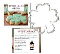 Everly Grace Lucky Clover Emporte-pièce en forme de trèfle à quatre feuilles 9 cm Emporte-pièce porte-bonheur pour la Saint Patrick ou un anniversaire