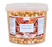 Everly Grace Popcorn - Christmas Cookie, 600 g - Seau de popcorn au caramel et épices spéculoos de notre manufacture à Augsbourg, Allemagne