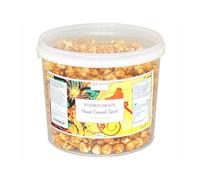 Everly Grace Popcorn - Peanut Caramel Swirl, 600 g - Seau de popcorn au caramel et au beurre de cacahuète, produit en Allemagne