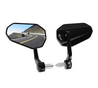 evermotor Rétroviseur de moto, E24 rétroviseur d'extrémité de guidon, rétroviseur de moto en aluminium, pour quad scooter ATV scooter, 2 pièces