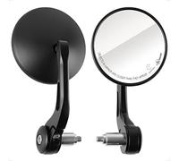 Evermotor Rétroviseurs Moto E9 Certifiés, Universels, Aluminium, Rotation à 360°, Pour Scooter Moto Quad ATV