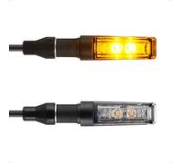 evermotor Universal 12V 2 pièces E13 moto LED clignotants boîtier en aluminium moto Frecce Universal LED indicateur avec finition belle IP67 imperméable à l'eau e test Ambre