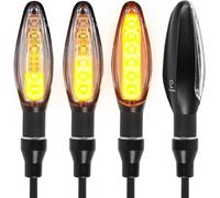 evermotor Universal 12V 4 pièces E32 LED clignotants effet course moto coque aluminium Universal Quad ATV clignotants moto IP67 étanche E testé