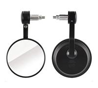 Evermotor Universal Jeu de rétroviseurs moto miroir E-Marked Guidon miroir rond