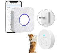 EverNary Sonnette de porte pour chien pour l'apprentissage de la propreté à l'extérieur, sonnette de porte WiFi pour chien, sonnette sans fil avec application pour téléphone, bouton tactile étanche