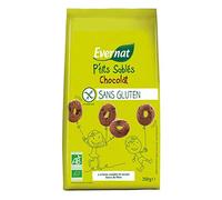 Evernat - P'Tits Sablés Chocolat Sans Gluten 250G - Unité
