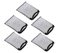 EverPinger 5 Pièces Sacs Filet Filtration Aquarium Nylon Media Fermeture Solide Anticorrosion Adaptés à Bassin Produits Laver Lessive Poissons, 7.87x11.81 Pouces