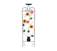 EverPinger Bain d'oiseaux Fer Support Plantes Jardin Tuteur Installation Simple Fonction Décorative Polyvalente Adapté Amateur Nature Extérieur