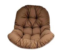 EverPinger Coussin de Chaise Oeuf Suspendue Galette pour Fauteuil Suspendu Rembourrage de Siège de Balcon Coussin en Rotin Élégant et Lavable Adapté pour, CafÉ