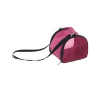 EverPinger Hamster Carrier Bag Sac de Transport pour Petits Animaux Cage à Hamster Pochette Portable Ajustable Fermeture Éclair Douceur Coton Perle, Rose