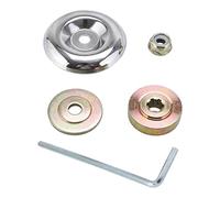 EverPinger Kit de Montage Adaptateur pour écrou de Tête de Tondeuse à Gazon de Rechange en Métal. Installation Facile et Robuste pour Le Remplacement D'équip, 4 PIÈCES