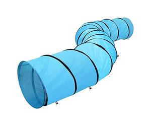 EverPinger Tunnel Chat Tunnel Pliant Jouet Chaton Animal Peluche Centre Activité Résistant Griffures Convient pour Chats Chiens Lapins Intérieur Extérieur, 60cmx60cmx525cm