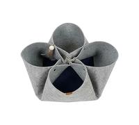 EverPinger Tunnel pour Chats Tunnel pour Animaux Lit pour Chat Grotte pour Chat Jouet avec Plume Fonction Pliable Matériau Feutrine Résistant Convient à L'Intéri, Gris