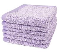 Everplush Diamond Jacquard Lot de 6 Gants de Toilette Lavande