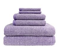 Everplush Diamond Jacquard Lot de 6 Serviettes de Bain Lavande