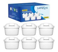 EVERSPRING Cartouche de Filtre à Eau, Remplacement pour Brita Maxtr 6) | Remplacement pour Maxtr Plus, Maxtra Pro All-in-1, Compatible avec Mavea, Anna Duomax, Elemaris - Réduit calcaire & chlore