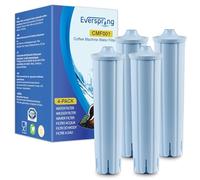 EVERSPRING Filtre à Eau pour Machine à Café, Compatible avec Jura 71312 Blue, 71311, 67007, IMPRESSA C5, ENA, ENA Micro, GIGA5, WE6, J90, S9 Classic, Incompatible Jura Smart+ 4 pièces